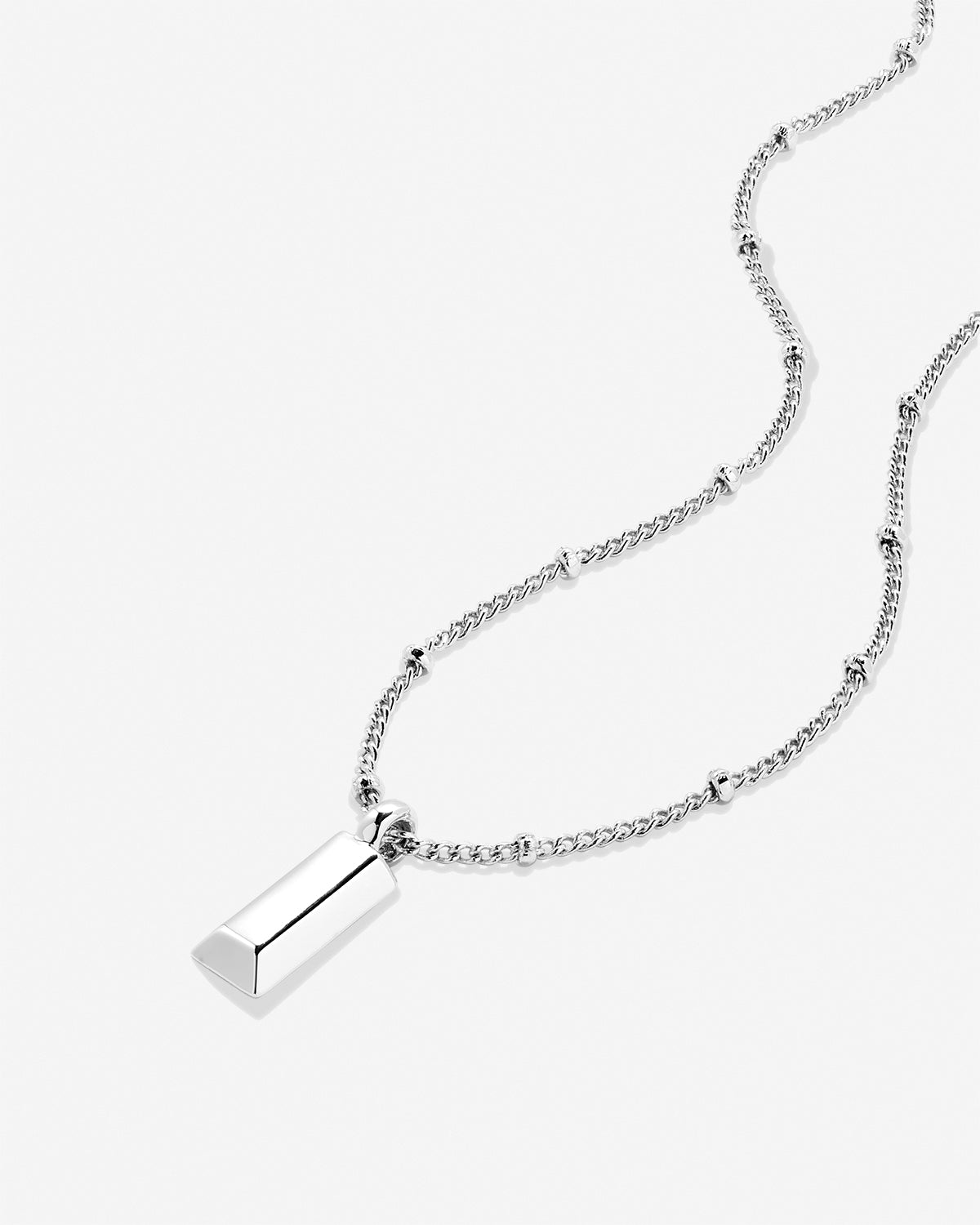 Bryan Anthonys Blank Slate Necklace Silver