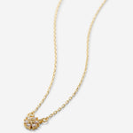 Bryan Anthonys Bloom Gold Clear Dainty Necklace Macro