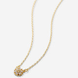 Bryan Anthonys Bloom Gold Clear Dainty Necklace Macro