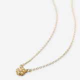 Bryan Anthonys Bloom Gold Yellow Dainty Necklace Macro
