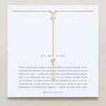 Bryan Anthonys Bridal Collection By My Side Pear Cut Lariat Necklace Gold On Card