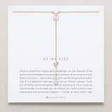 Bryan Anthonys Bridal Collection By My Side Pear Cut Lariat Necklace Gold On Card