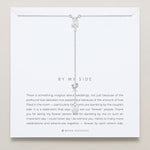 Bryan Anthonys Bridal Collection By My Side Pear Cut Lariat Necklace Silver On Card