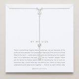 Bryan Anthonys Bridal Collection By My Side Pear Cut Lariat Necklace Silver On Card