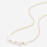 Bryan Anthonys Grit Pearl Necklace in Gold