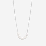 Bryan Anthonys Grit Pearl Necklace in Silver