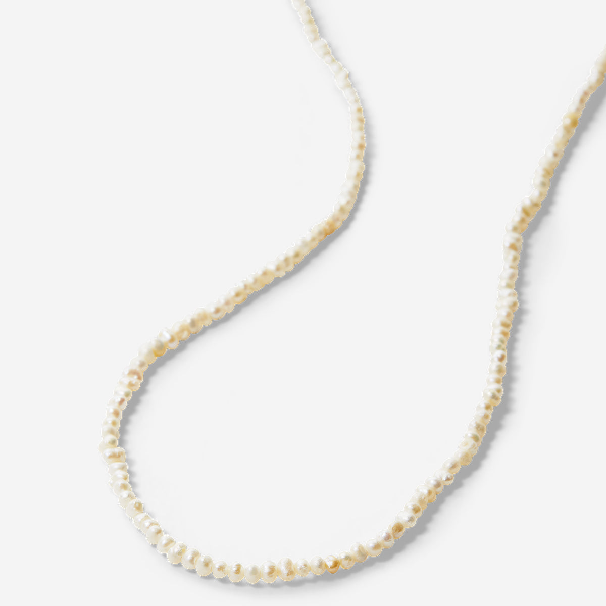 Bryan Anthonys Grit Seed Pearl Necklace Sterling Silver