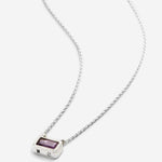 Bryan Anthonys Amethyst Healing Stone Silver Pendant Necklace Macro