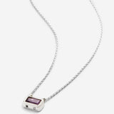 Bryan Anthonys Amethyst Healing Stone Silver Pendant Necklace Macro