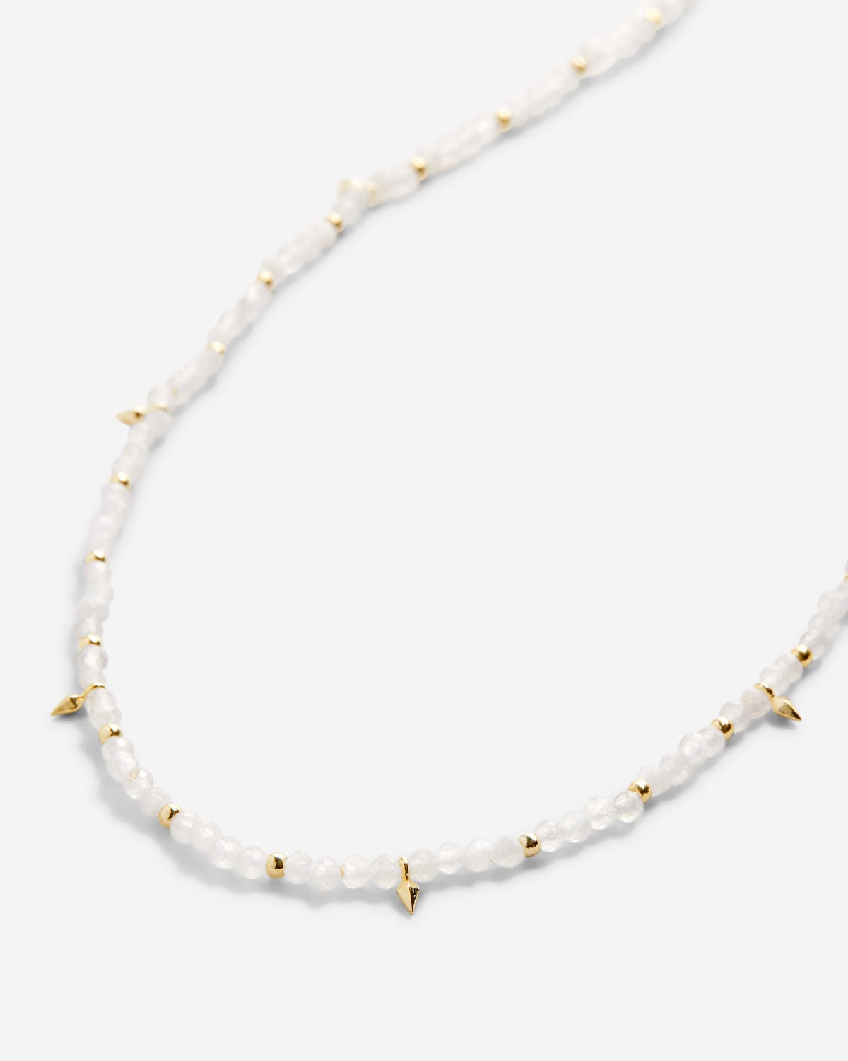 Bryan Anthonys Moonstone Healing Stone Gold Choker Macro