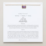 Bryan Anthonys Amethyst Healing Stone Gold Pendant Necklace On Card