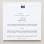 Bryan Anthonys Amethyst Healing Stone Silver Pendant Necklace On Card