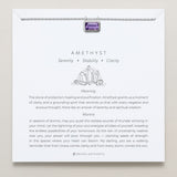 Bryan Anthonys Amethyst Healing Stone Silver Pendant Necklace On Card