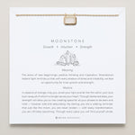 Bryan Anthonys Moonstone Healing Stone Gold Pendant Necklace On Card