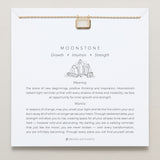 Bryan Anthonys Moonstone Healing Stone Gold Pendant Necklace On Card