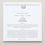 Bryan Anthonys Moonstone Healing Stone Silver Pendant Necklace On Card