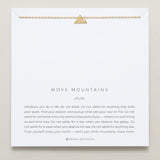 Bryan Anthonys Move Mountains Gold Necklace On Card