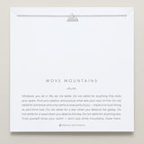 Bryan Anthonys Move Mountains Silver Necklace On Card