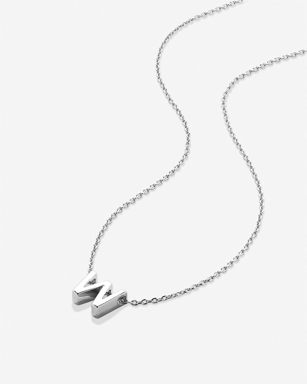 Bryan Anthonys Just For You Silver W Necklace Macro