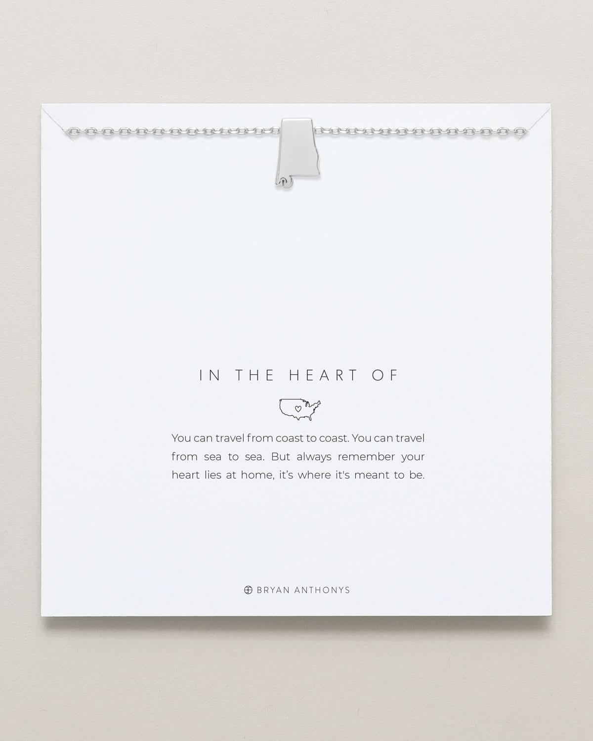 In The Heart Of Necklace — Alabama carded