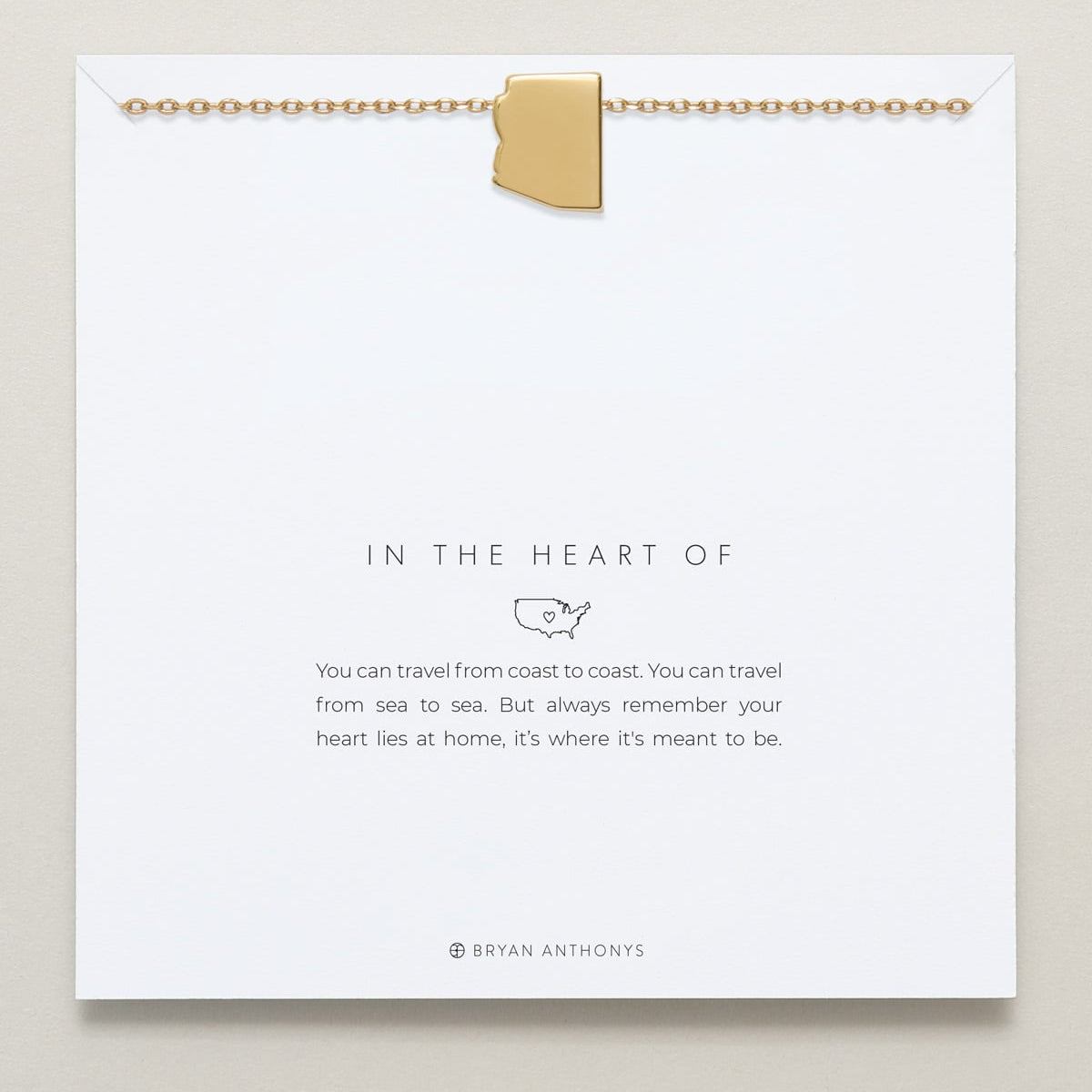 In The Heart Of Necklace — Arizona on card