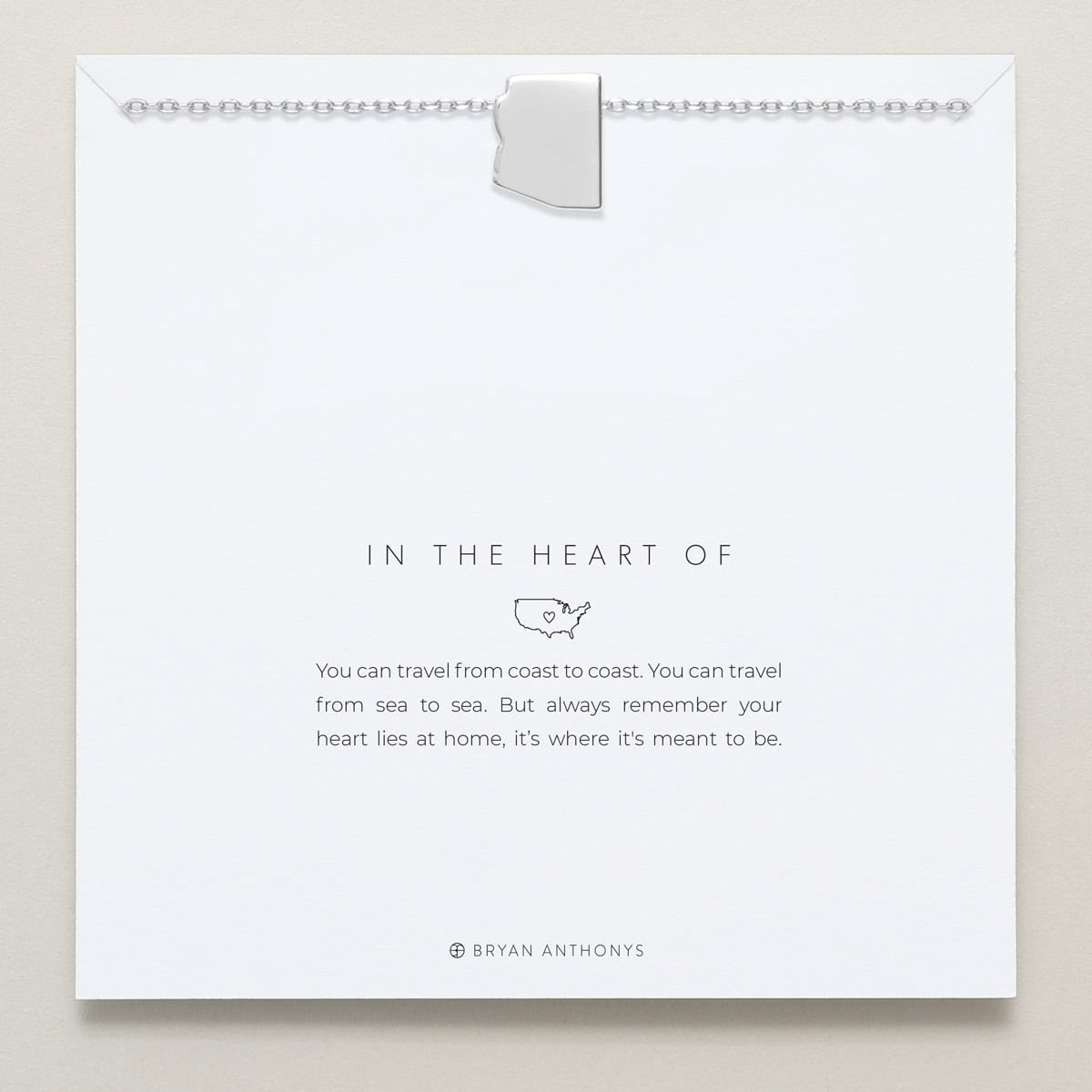 In The Heart Of Necklace — Arizona on card