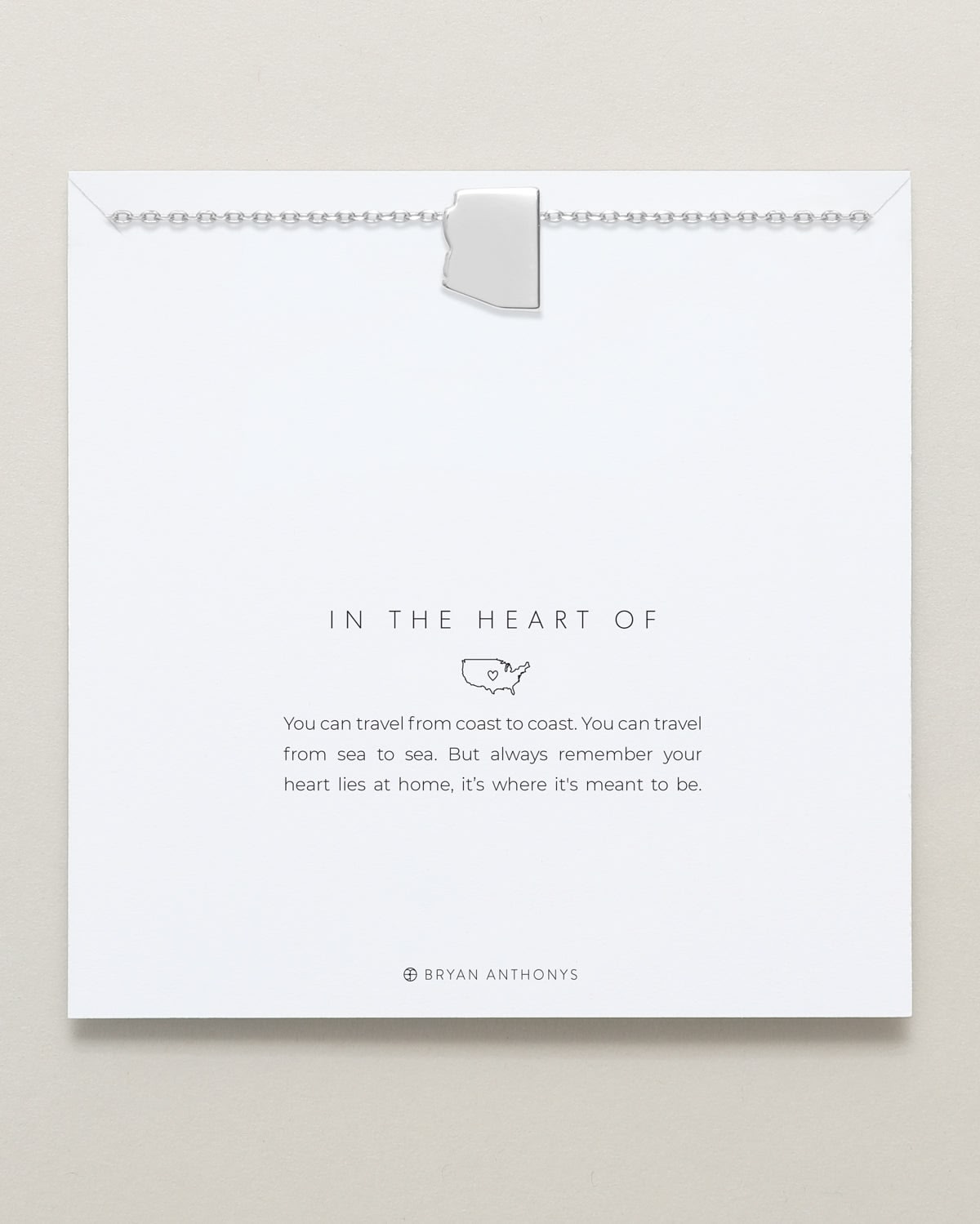 In The Heart Of Necklace — Arizona on card
