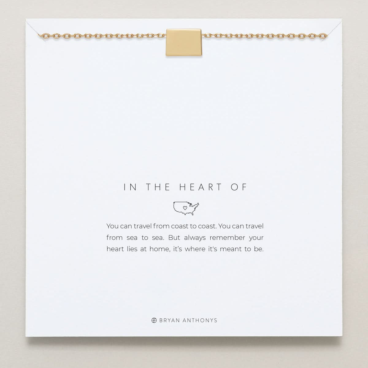 In The Heart Of Necklace — Colorado on card