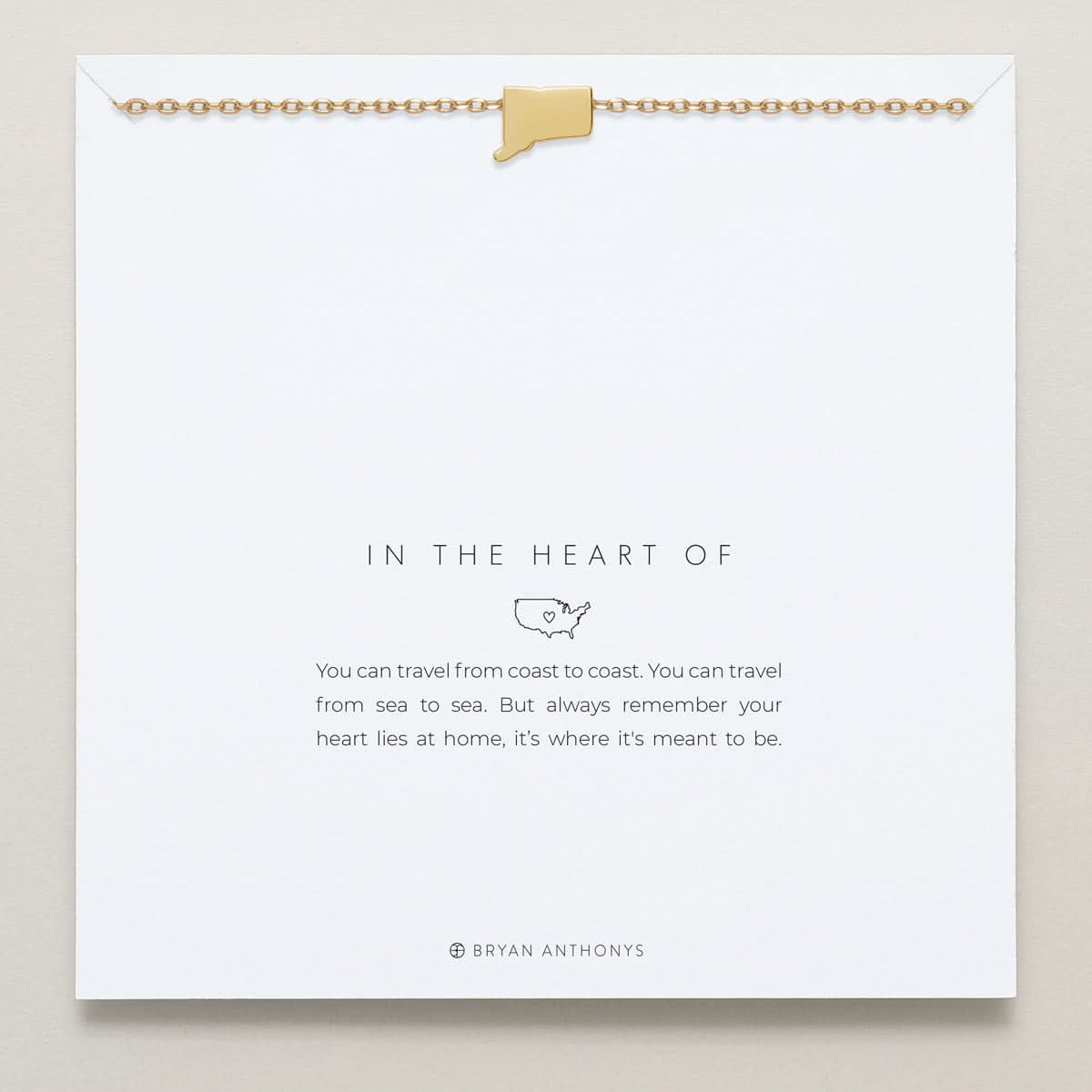 In The Heart Of Necklace — Connecticut on card