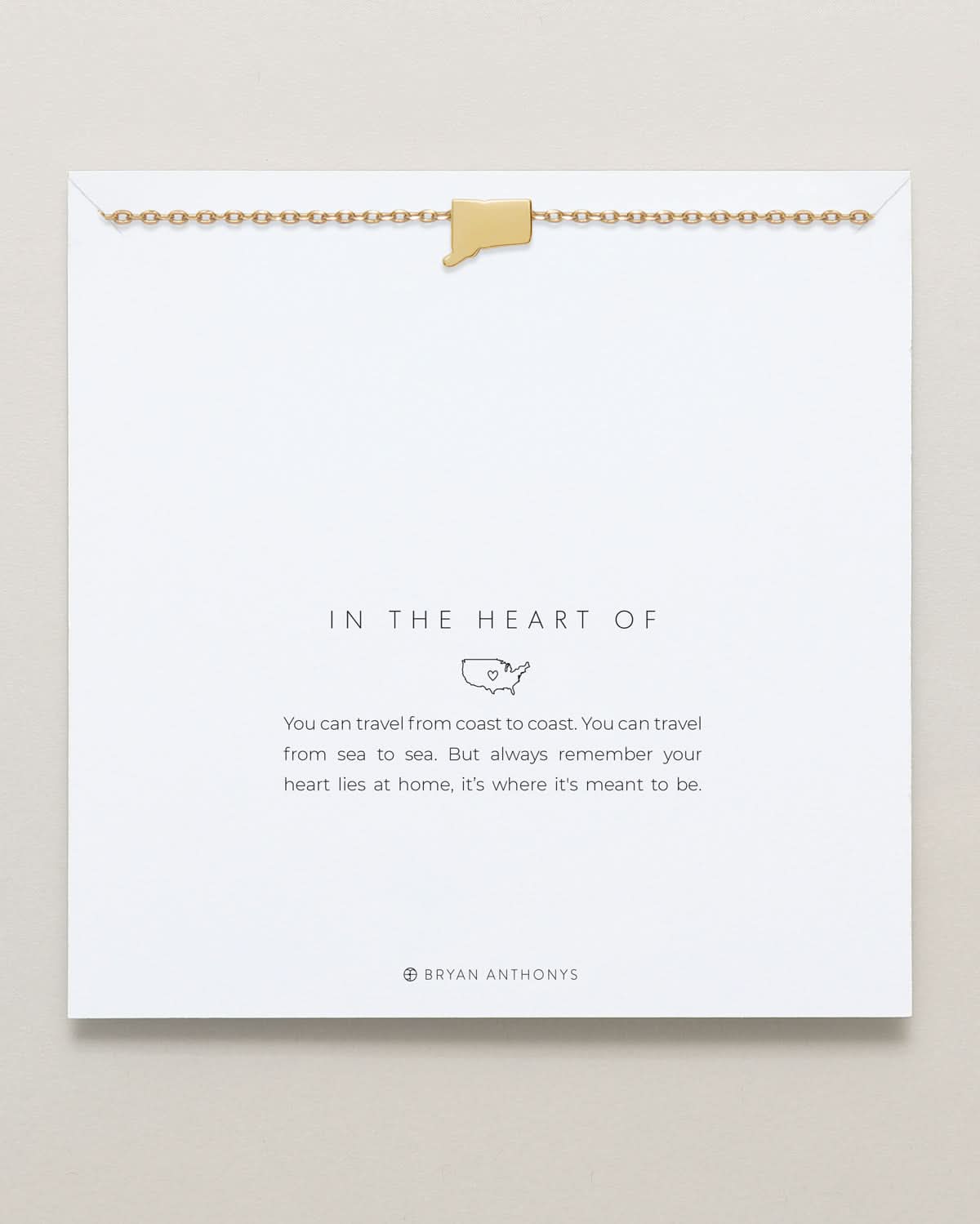 In The Heart Of Necklace — Connecticut on card