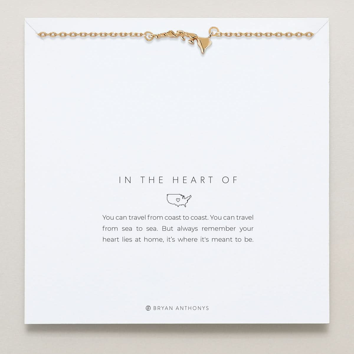 In The Heart Of Necklace — Hawaii on card