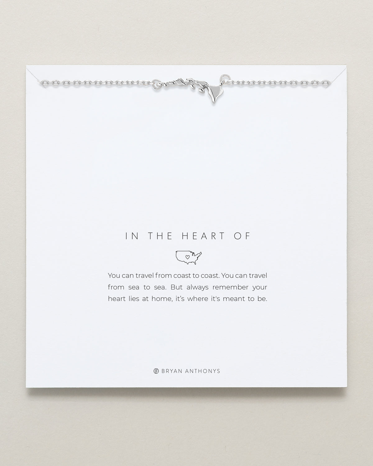 In The Heart Of Necklace — Hawaii on card