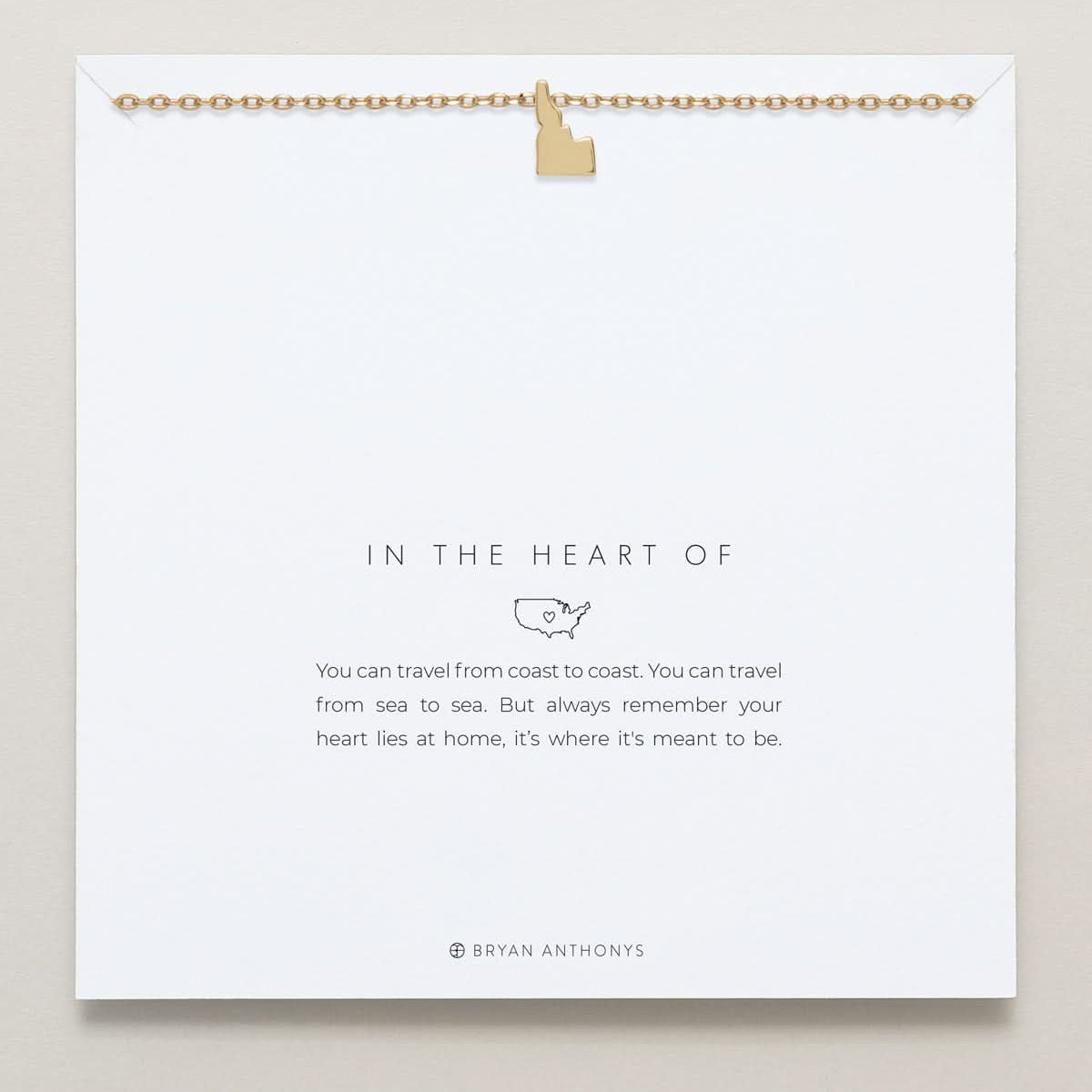 In The Heart Of Necklace — Idaho carded