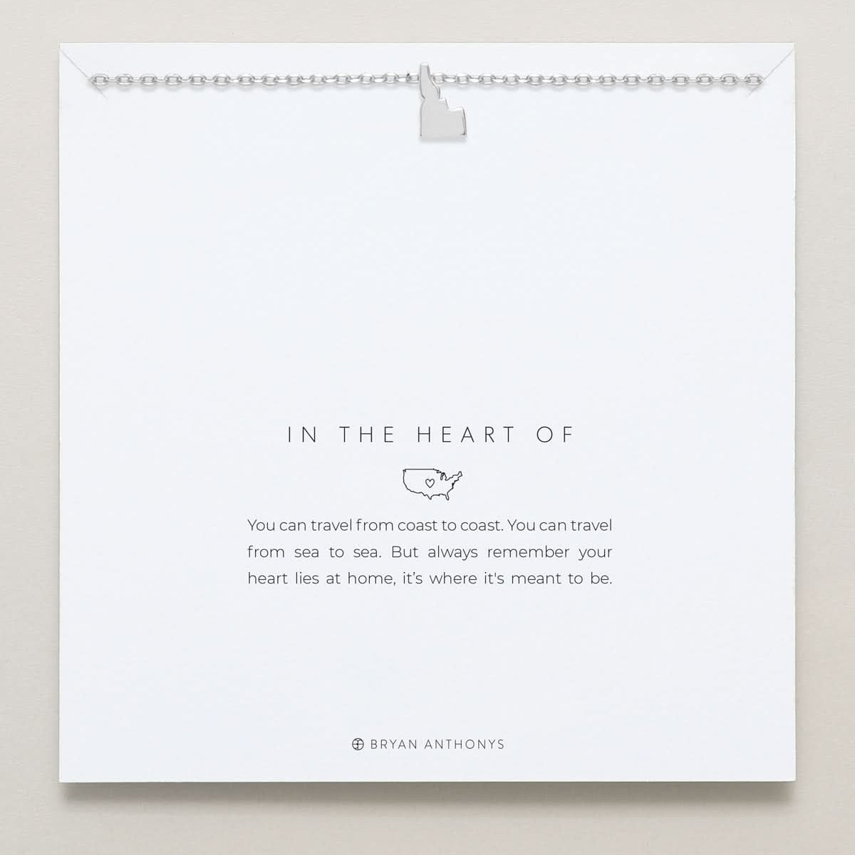 In The Heart Of Necklace — Idaho on card