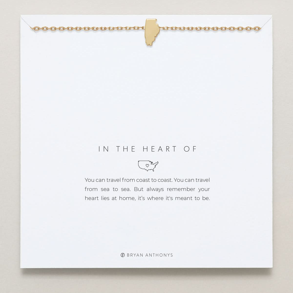 In The Heart Of Necklace — Illinois carded