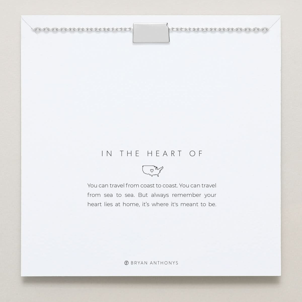 In The Heart Of Necklace — Kansas on card