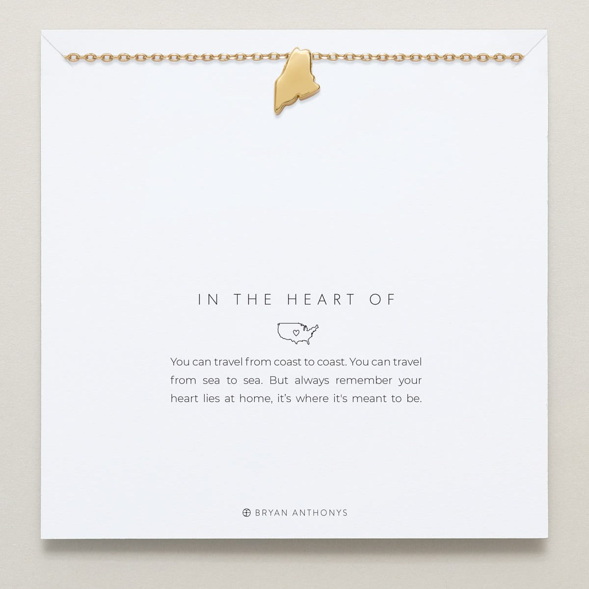 In The Heart Of Necklace — Maine on card