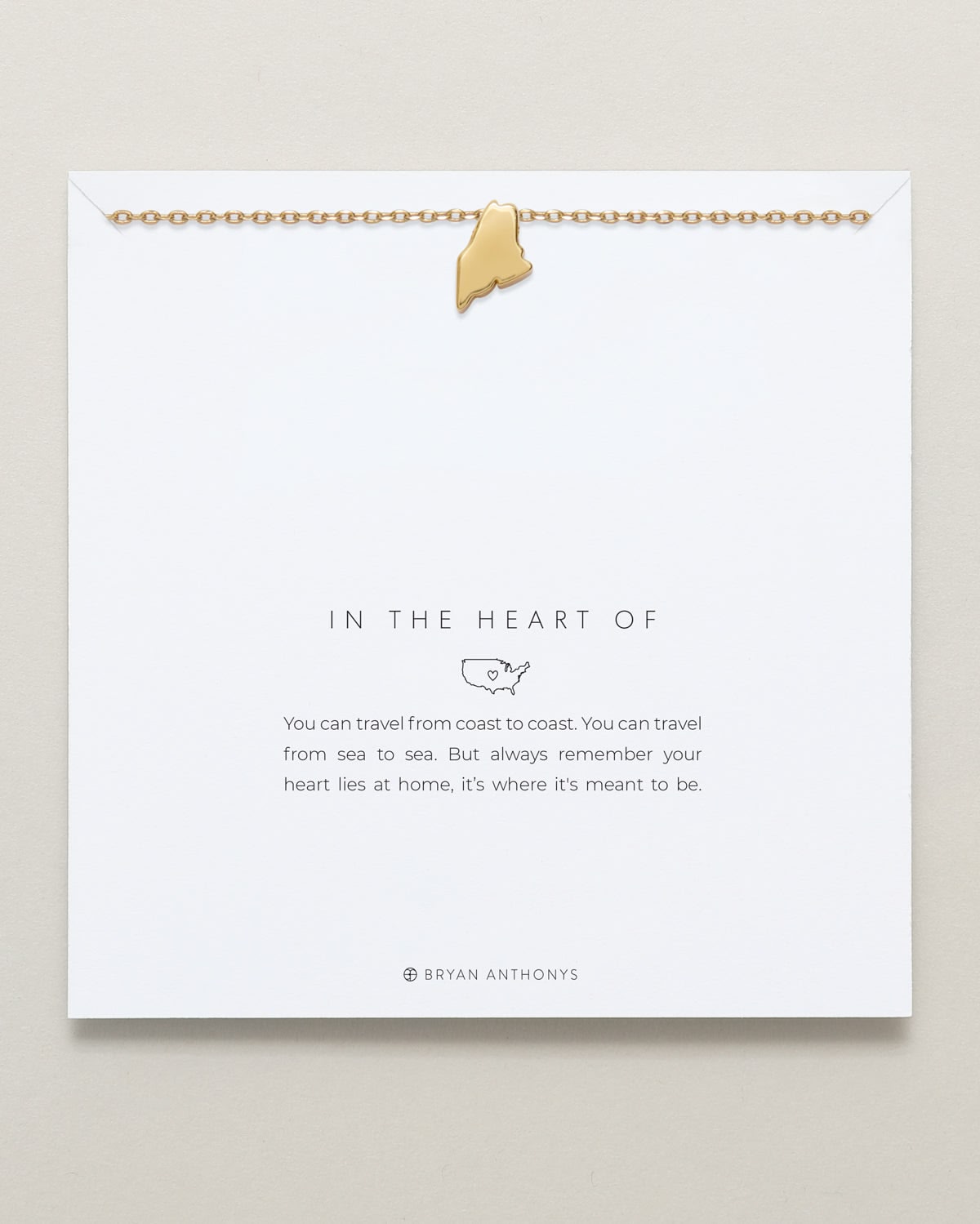 In The Heart Of Necklace — Maine on card