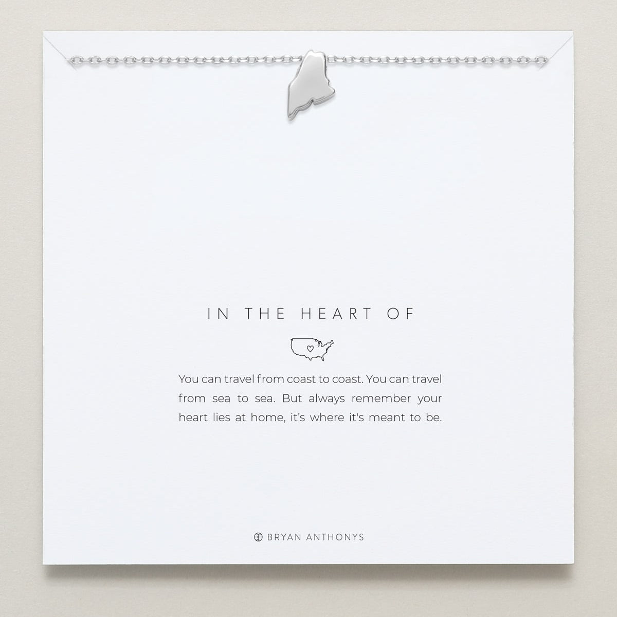 In The Heart Of Necklace — Maine on card