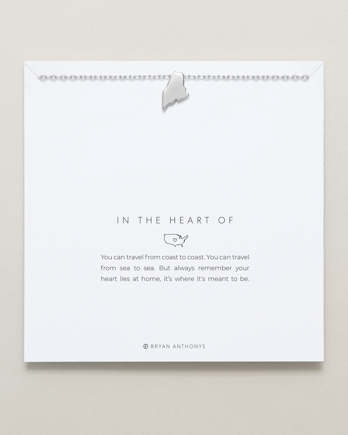 In The Heart Of Necklace — Maine on card