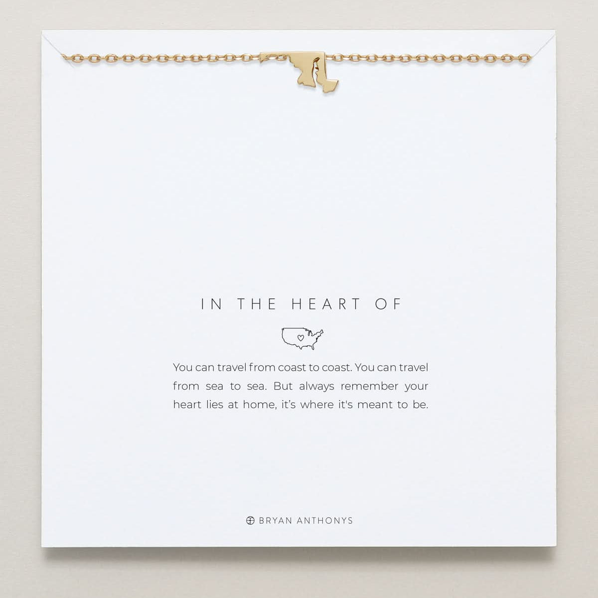 In The Heart Of Necklace — Maryland on card