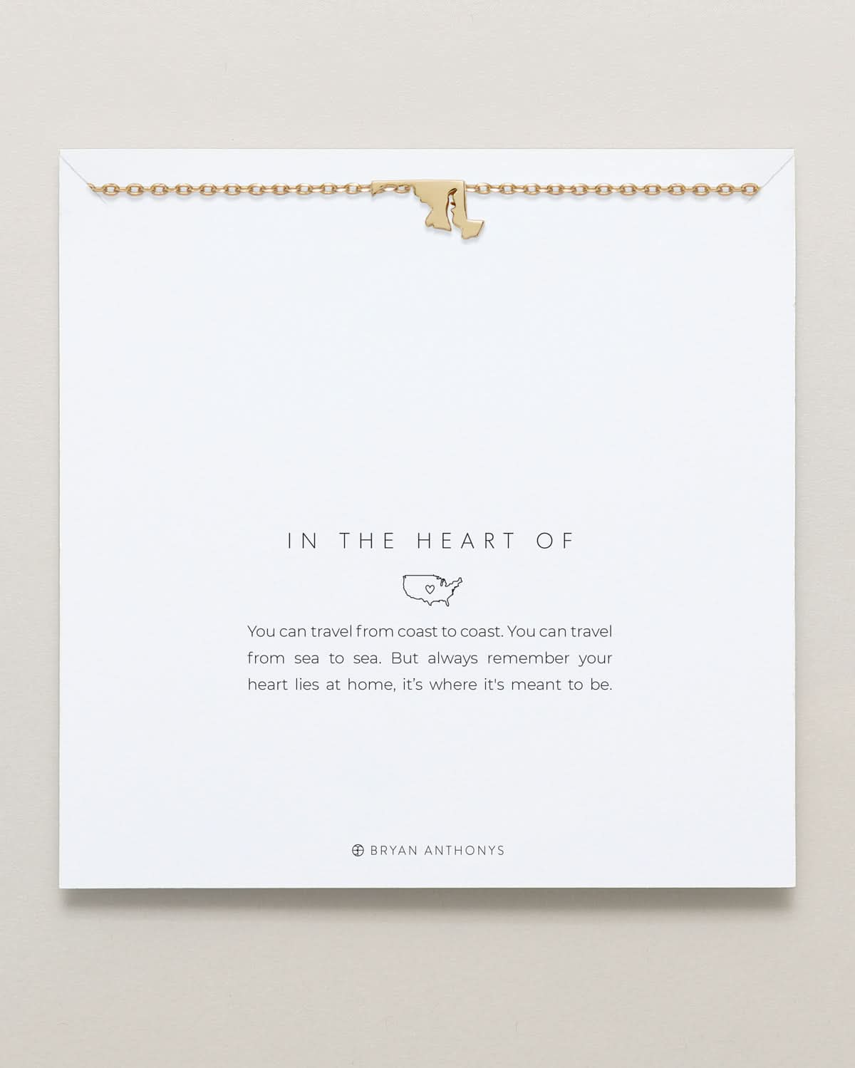 In The Heart Of Necklace — Maryland on card