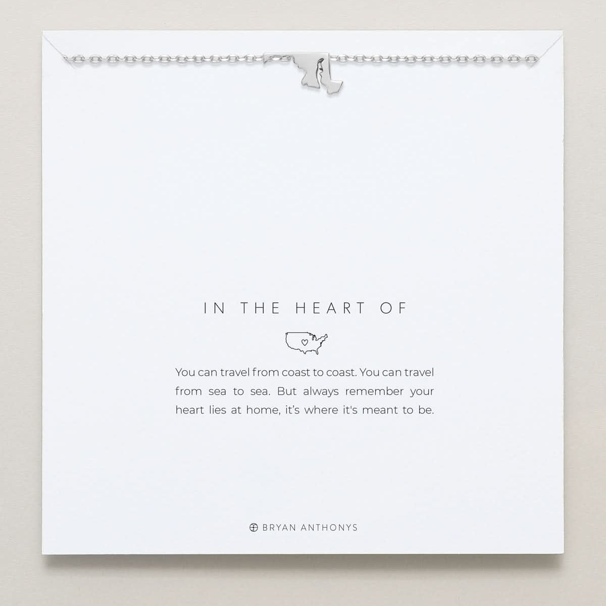 In The Heart Of Necklace — Maryland on card