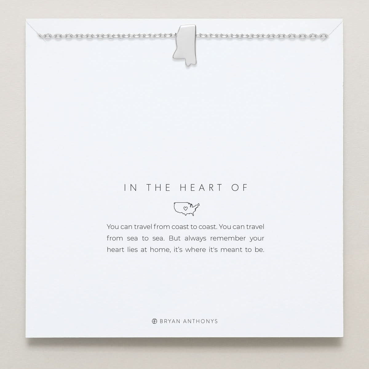 In The Heart Of Necklace — Mississippi carded