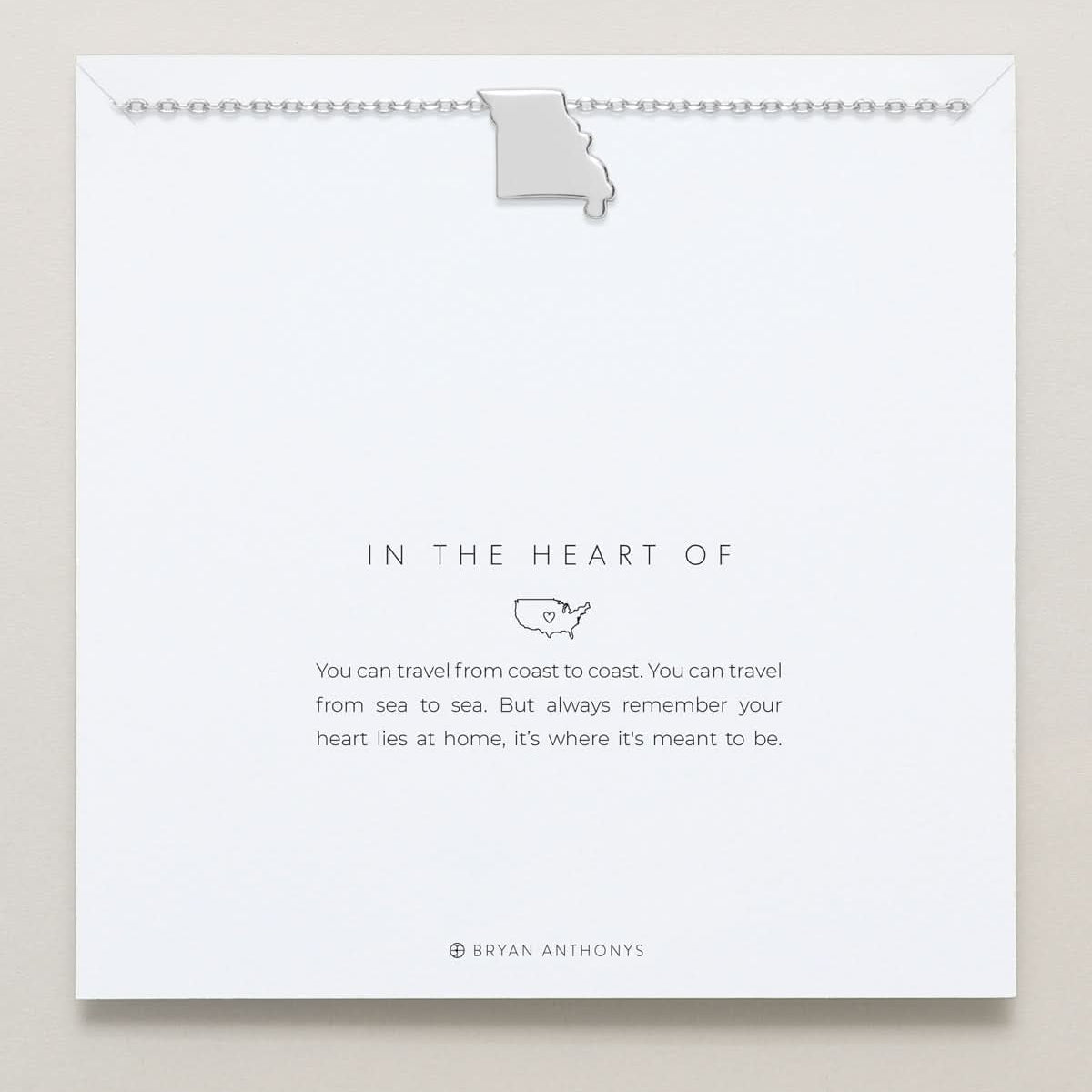 In The Heart Of Necklace — Missouri carded