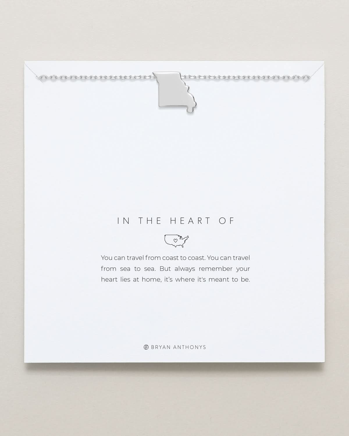 In The Heart Of Necklace — Missouri carded