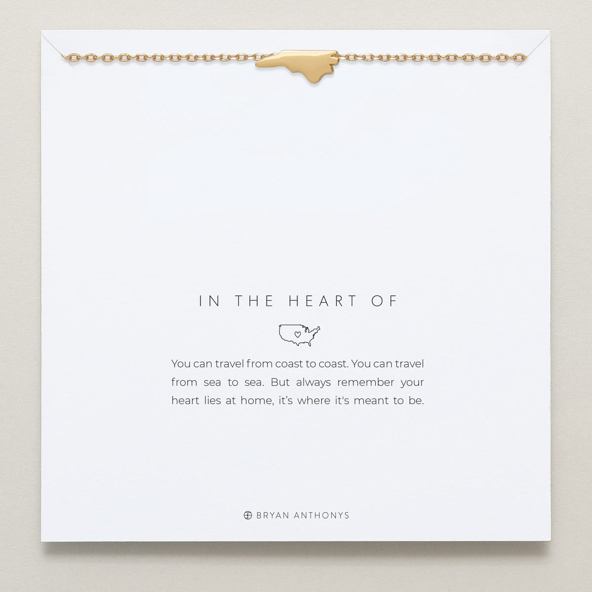 In The Heart Of Necklace — North Carolina carded