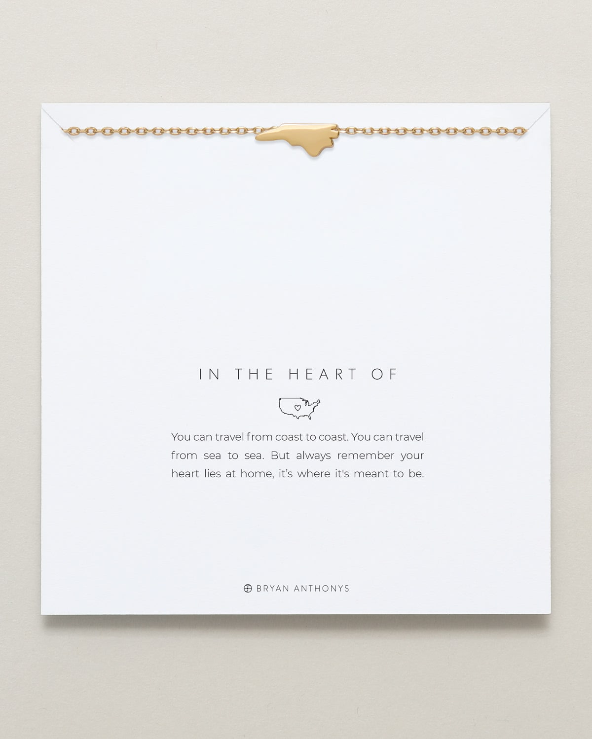 In The Heart Of Necklace — North Carolina carded