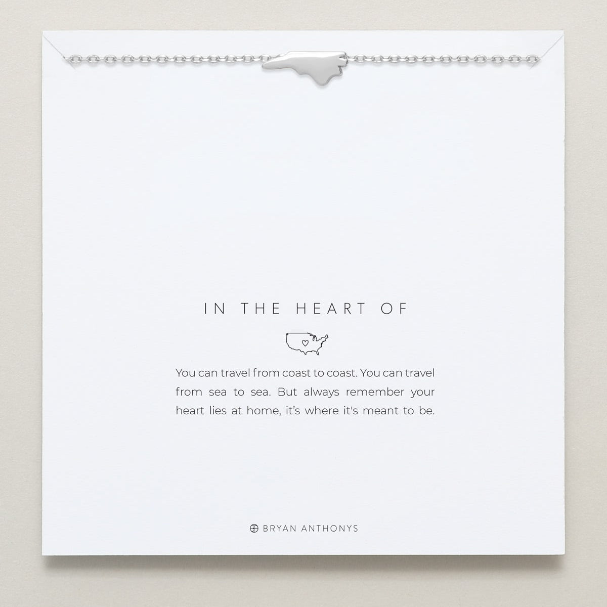 In The Heart Of Necklace — North Carolina carded
