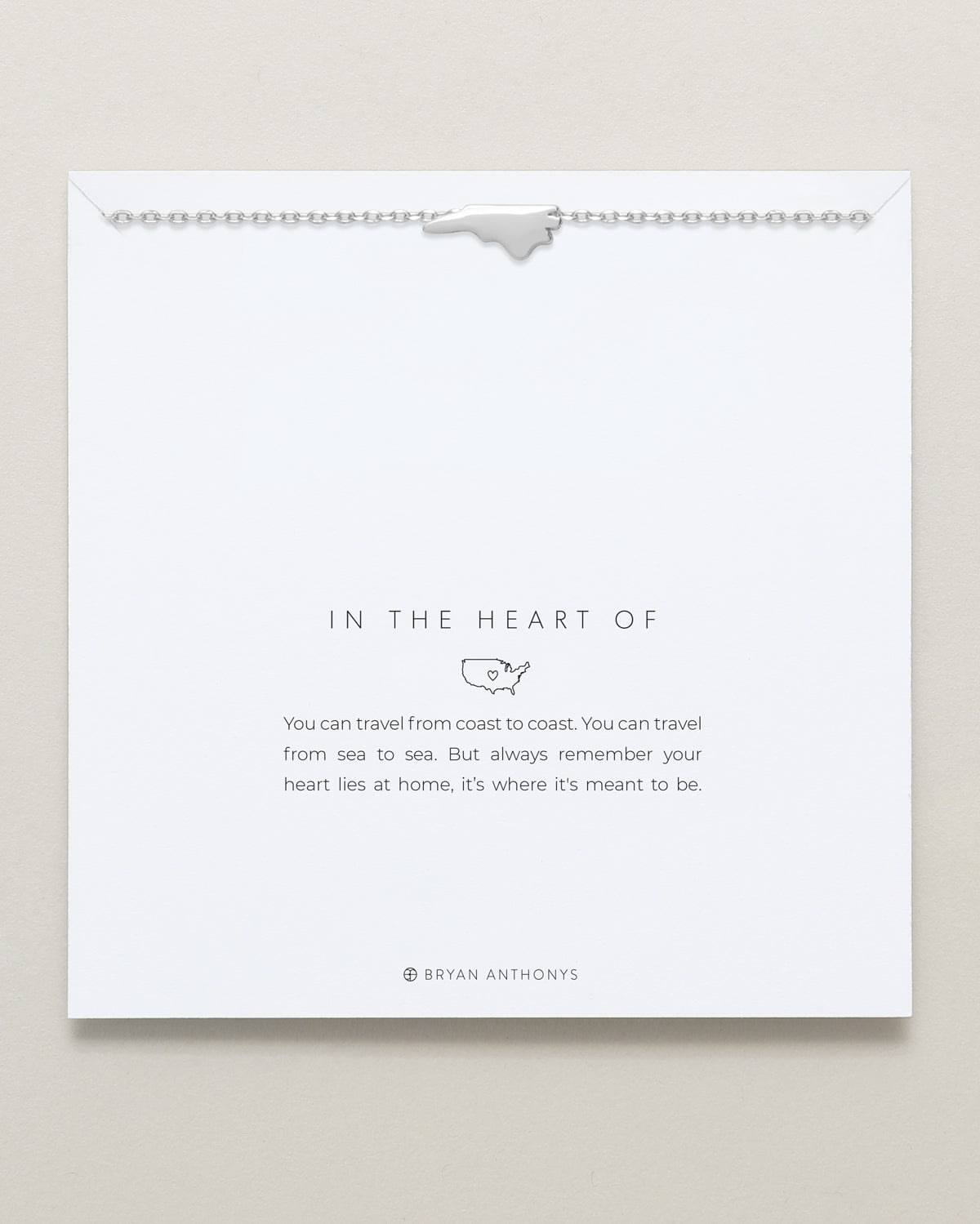 In The Heart Of Necklace — North Carolina carded